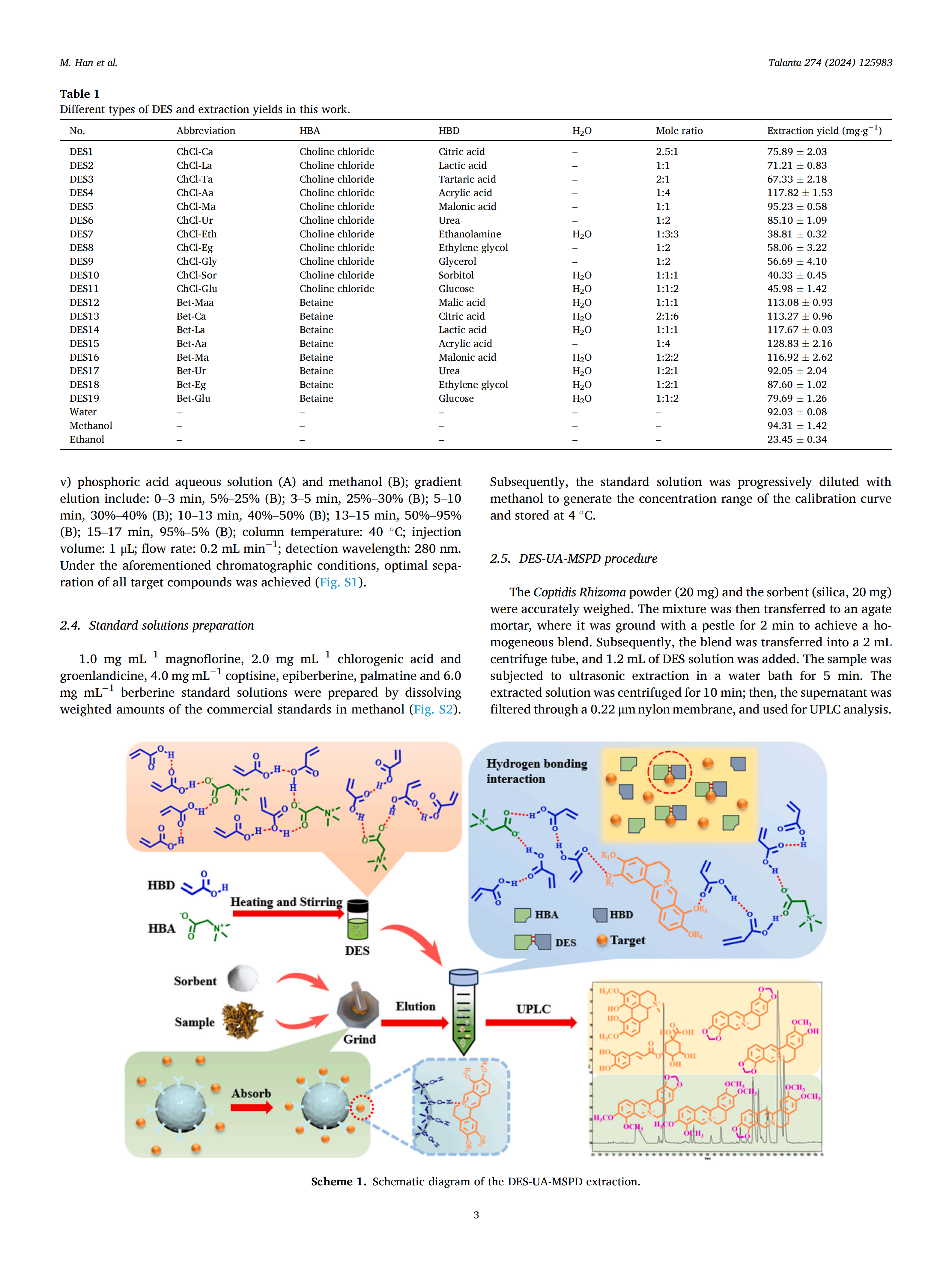 Advancing green extraction of bioactive compounds using deep eutectic ...